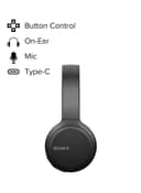WH-CH510 Wireless On-Ear Bluetooth Headphones Black view 2