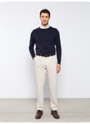 Crew Neck Long Sleeve Men's Knitwear Sweater view 4