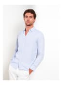 Slim Fit Long Sleeve Dobby Men's Shirt view 1
