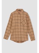 Woman Brown Long Sleeve Tunic LT.CAMEL view 2